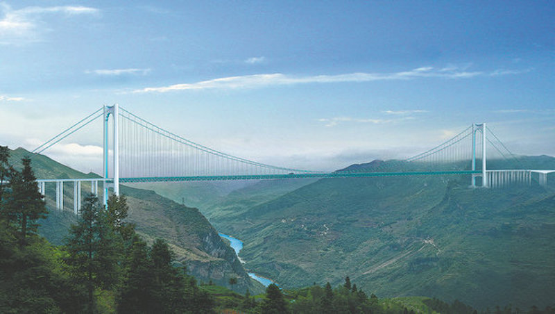 Guizhou : un pont qui relie des sites magnifiques et la prospérité