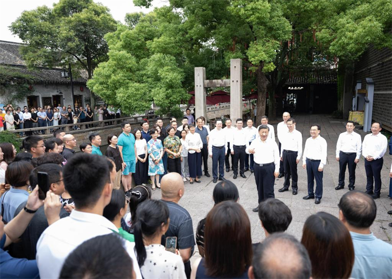 Chine : inspection de Xi Jinping à Suzhou dans la province orientale du Jiangsu