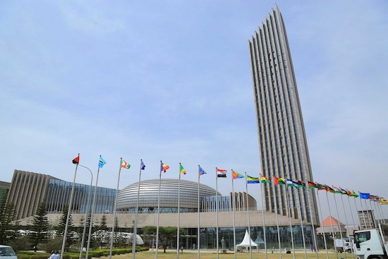 Photo prise le 3 février 2022 montrant le bâtiment du siège de l'Union africaine (UA) à Addis-Abeba, en Ethiopie. (Xinhua)