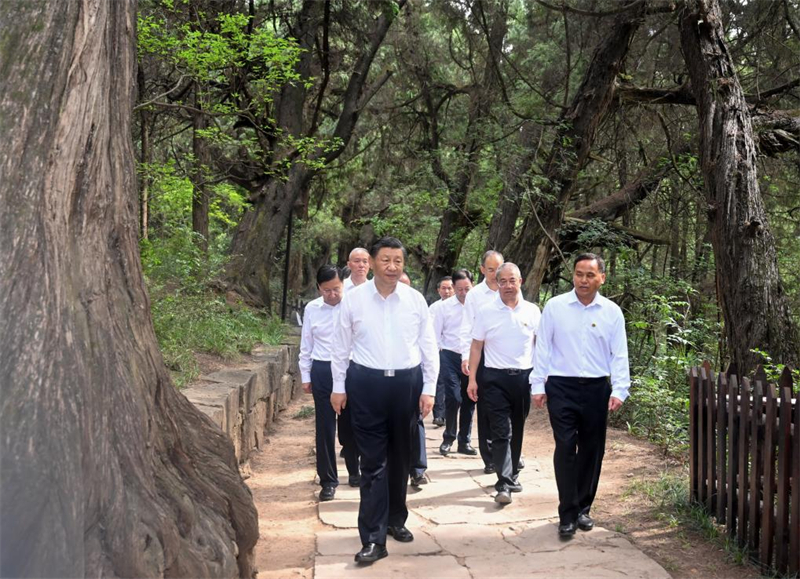 Xi Jinping inspecte le Sichuan