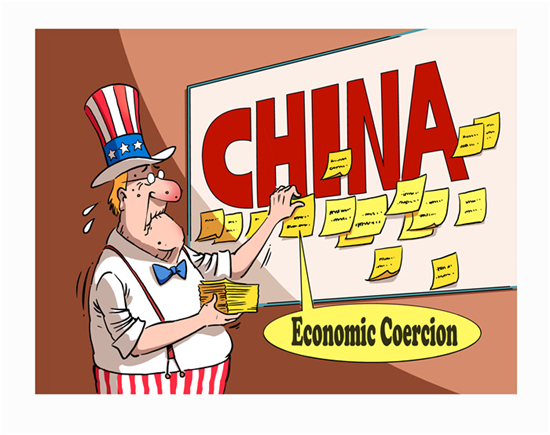Commentaire illustré sur l'exagération par les États-Unis de la « coercition économique de la Chine » : un « étiquetage sans discernement »