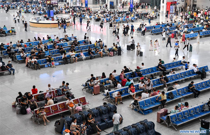 Chine : 831 millions de voyages de passagers effectués par voie ferroviaire entre juillet et août