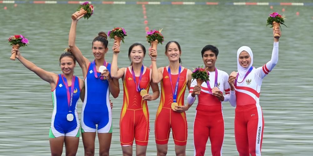 La Chine a remporté dimanche matin la première médaille d'or en ouverture des Jeux asiatiques de Hangzhou en deux de couple féminin poids léger.