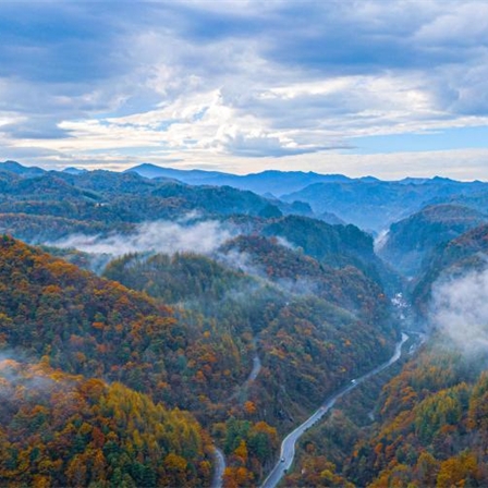 Hubei : les couleurs de l'automne enflamment le Parc national de Shengnongjia