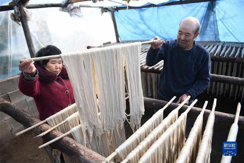Hebei : la fabrication des nouilles contribue à augmenter les revenus à Qian'an