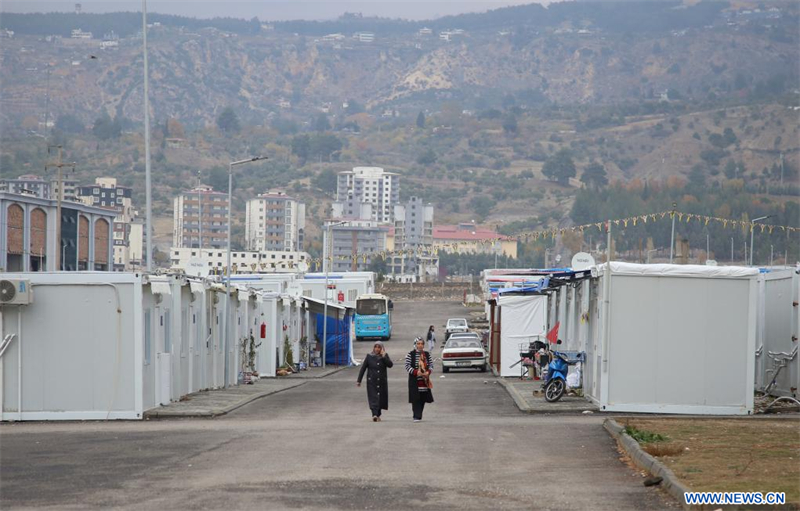 Turquie : quartiers de conteneurs construits à Kahramanmaras après les séismes dévastateurs