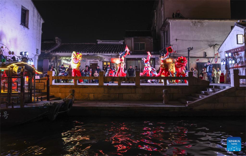 Jiangxi : la vue le long du Grand Canal à Wuxi