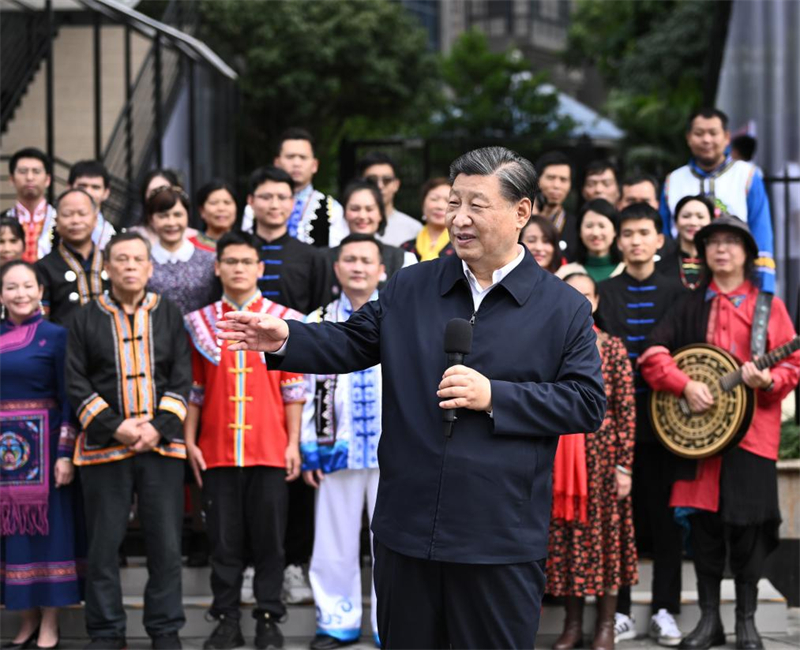 Xi Jinping inspecte la ville de Nanning du Guangxi dans le sud de la Chine