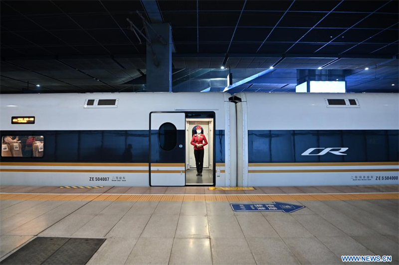 Mise en service d'un chemin de fer reliant Tianjin à l'aéroport Daxing de Beijing