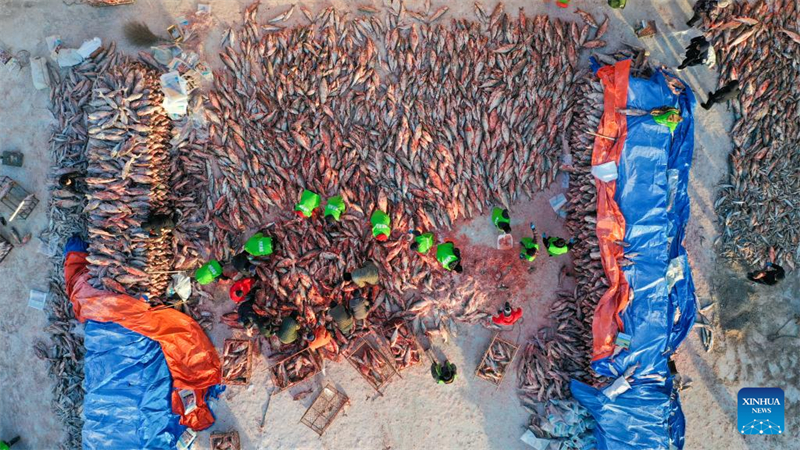 Jilin : début d'un festival sur le thème de la pêche hivernale sur le lac Chagan