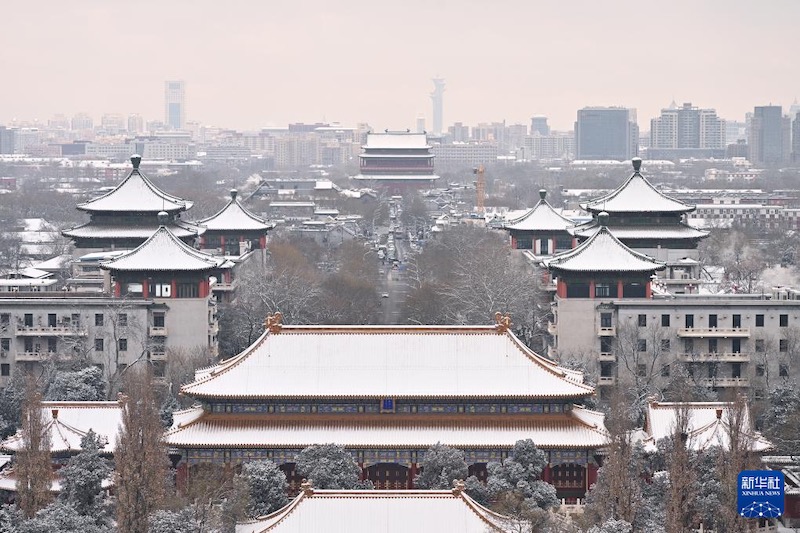 L'hiver sur l'Axe central de Beijing