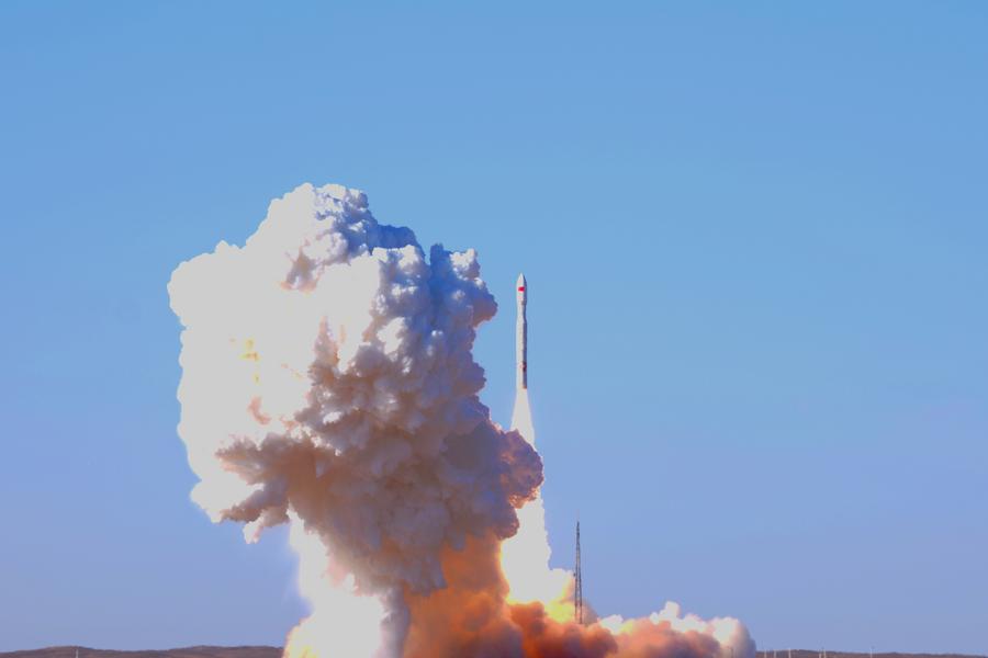 Une fusée commerciale Lijian-1 transportant cinq satellites décolle du Centre de lancement de satellites de Jiuquan, dans le nord-ouest de la Chine, le 23 janvier 2024. (Photo : Wang Fei)