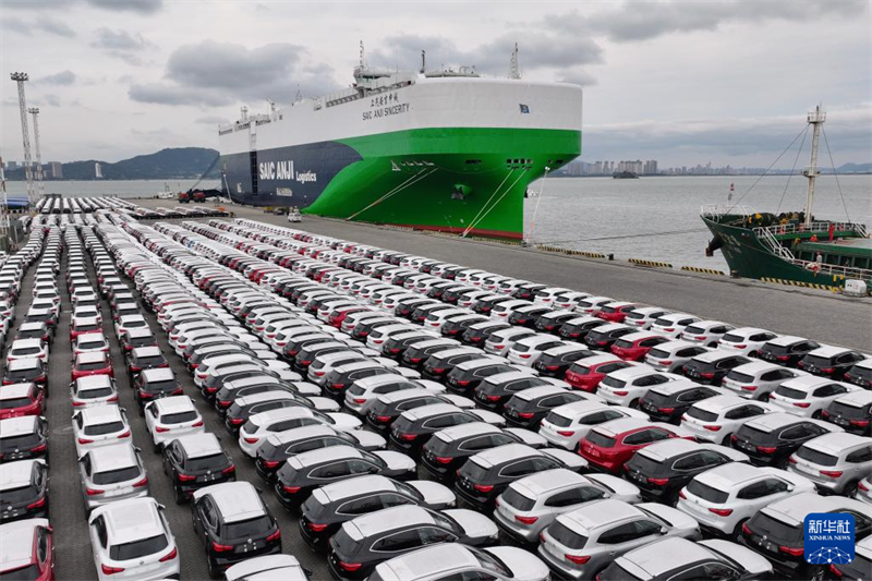 Fujian : le port de Xiamen va expédier le plus grand lot d'automobiles d'exportation en un seul voyage