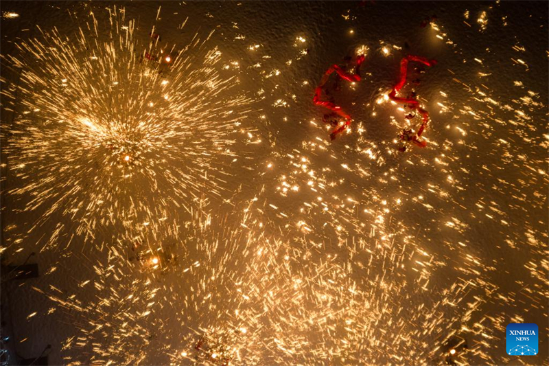 Harbin accueille un spectacle de danse du dragon de feu