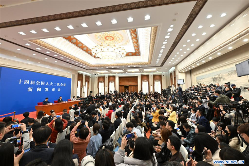 Conférence de presse de l'organe législatif national de la Chine à la veille de sa session annuelle