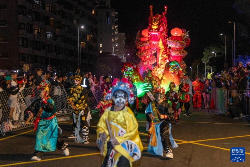 Les éléments chinois brillent au carnaval du Cap, en Afrique du Sud