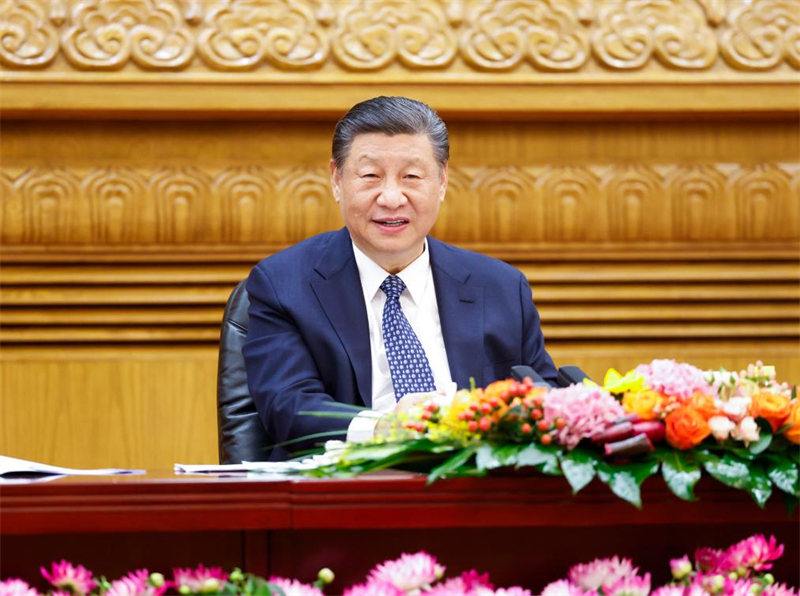 Xi Jinping rencontre des invités américains