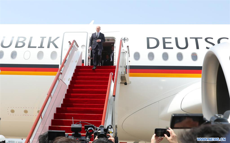 Le chancelier allemand en visite à Shanghai