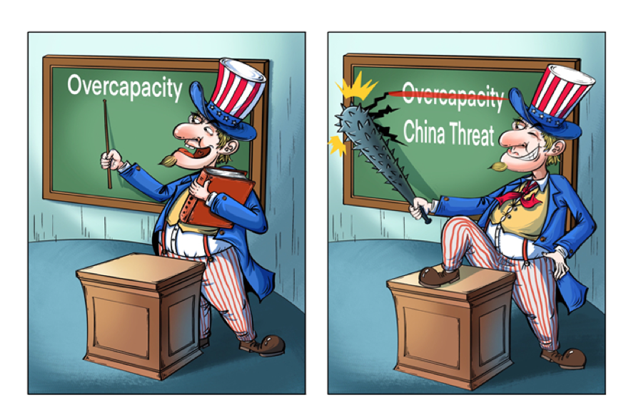 Commentaire illustré de la fabrication par les États-Unis de la « théorie des surcapacités de la Chine » : « Il y a des mots derrière les mots »