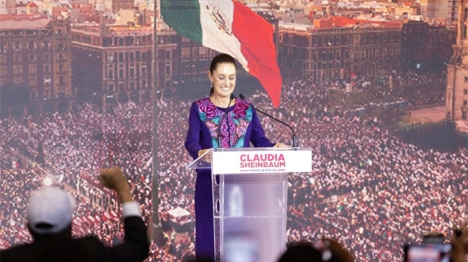  Claudia Sheinbaum déclare sa victoire à l'élection présidentielle au Mexique