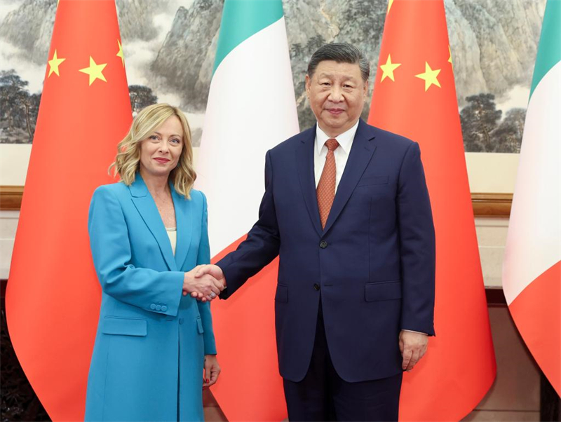 Xi Jinping rencontre la Première ministre italienne