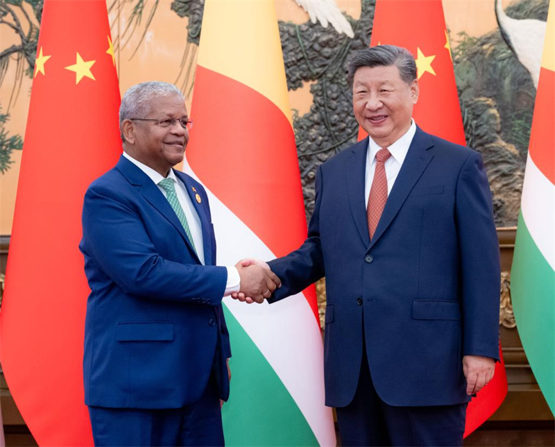 Xi Jinping rencontre le président des Seychelles