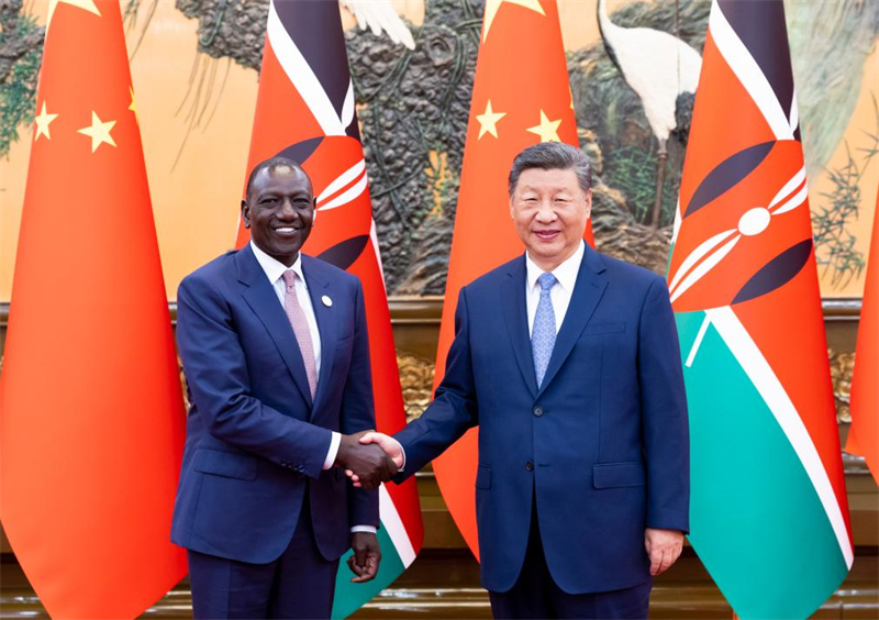 Xi Jinping rencontre le président kenyan