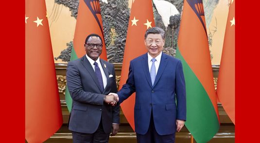 Xi Jinping rencontre le président du Malawi