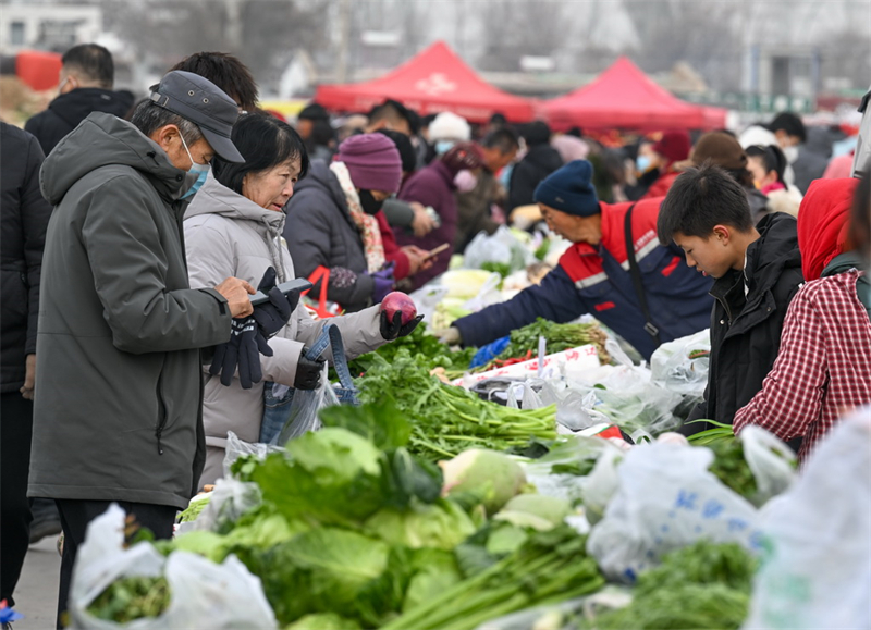 Ningxia : à Yinchuan, les marchés ruraux ont une forte saveur du Nouvel An