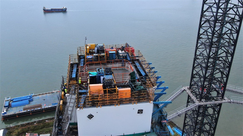 Guangdong : la construction du grand projet de passage maritime de Shiziyang progresse sans heurts