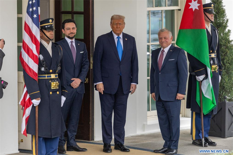 Le roi de Jordanie rejette le déplacement des Palestiniens lors de sa rencontre avec Trump