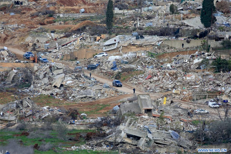 Liban : ruines causées par les attaques israéliennes à Kafr Kila