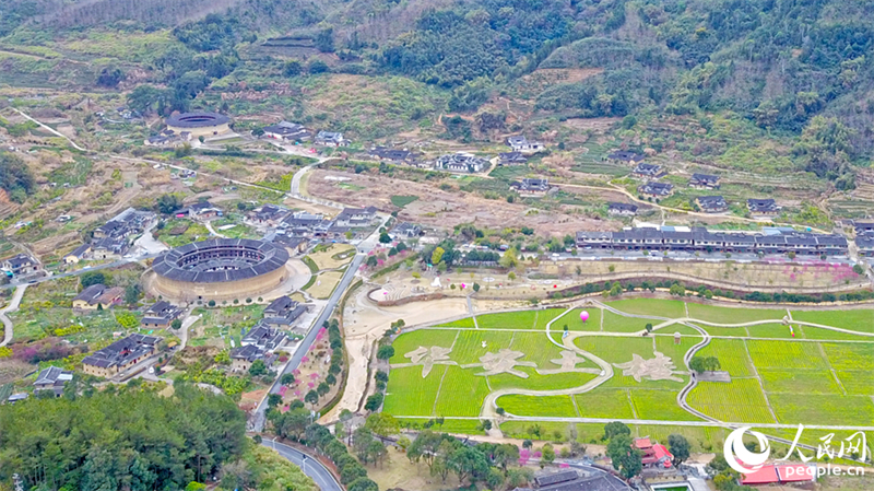 Fujian : le charme printanier des Tulou de Hua'an entourés de fleurs de colza épanouies