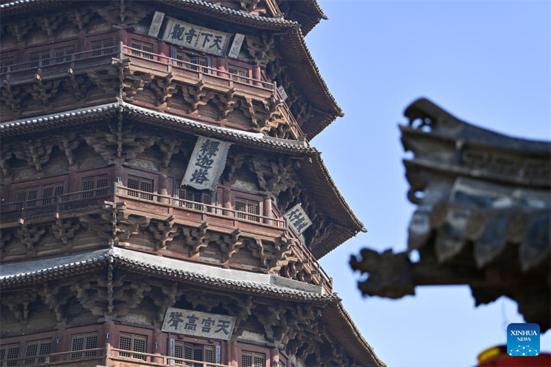 Shanxi : la pagode de Sakyamuni du temple Fogong à Yingxian