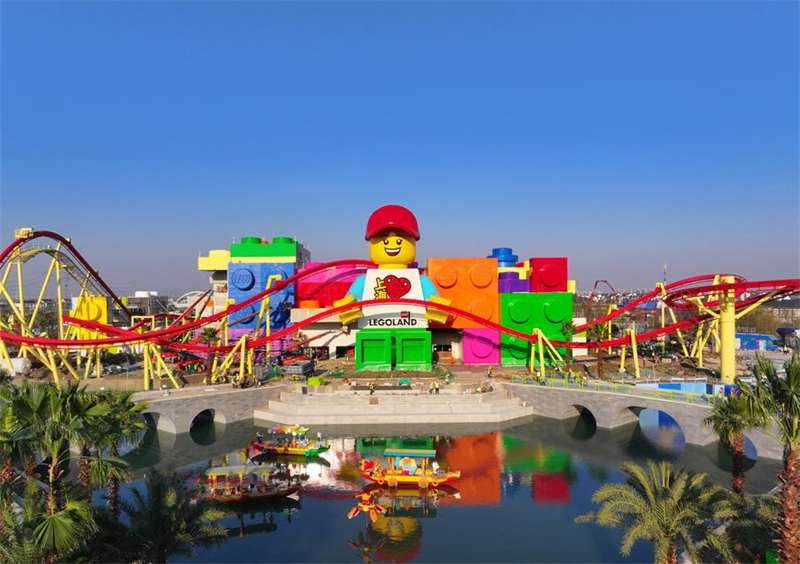 Photo prise le 15 avril 2025 montrant le complexe LEGOLAND Shanghai Resort à Shanghai, dans l'est de la Chine. (Photo : LEGOLAND Shanghai Resort)