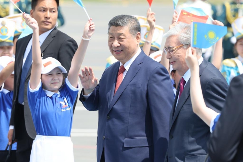 Xi arrive à Astana pour le second sommet Chine-Asie centrale
