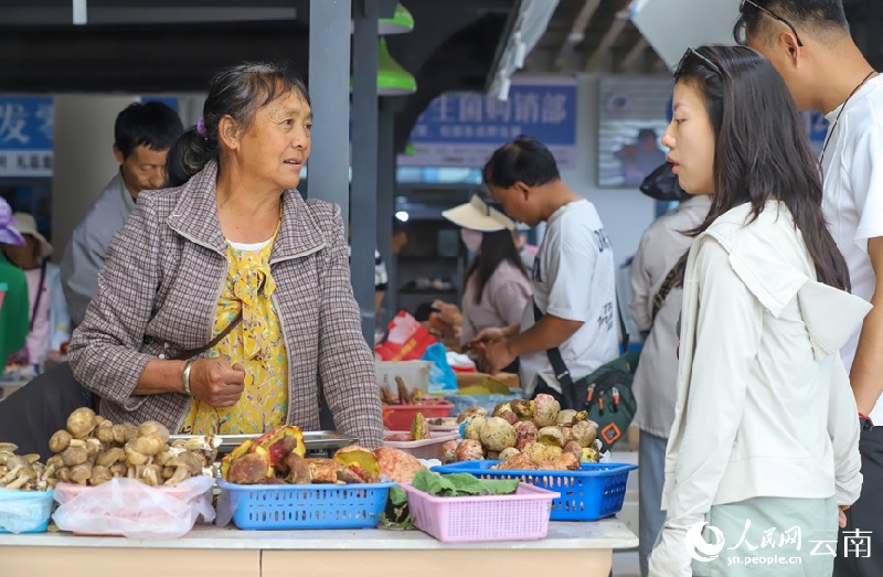 Yunnan : les champignons sauvages de Nanhua sont sur le marché et se vendent bien