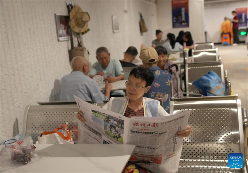 Zhejiang : face à la canicule, Hangzhou ouvre ses abris antiaériens au public