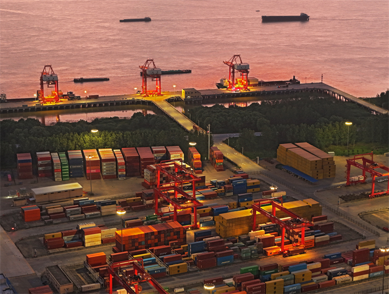 Anhui : la production du port intelligent de Wuhu bat son plein