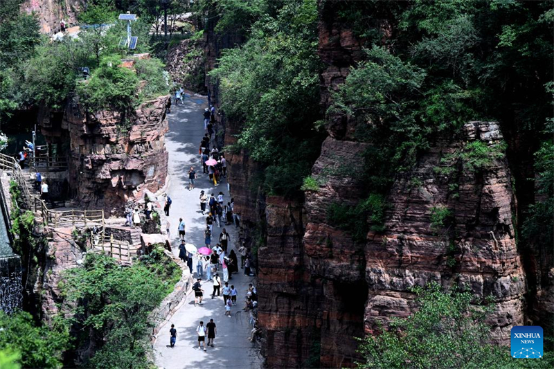 Henan : le site touristique de Wanxianshan à Huixian