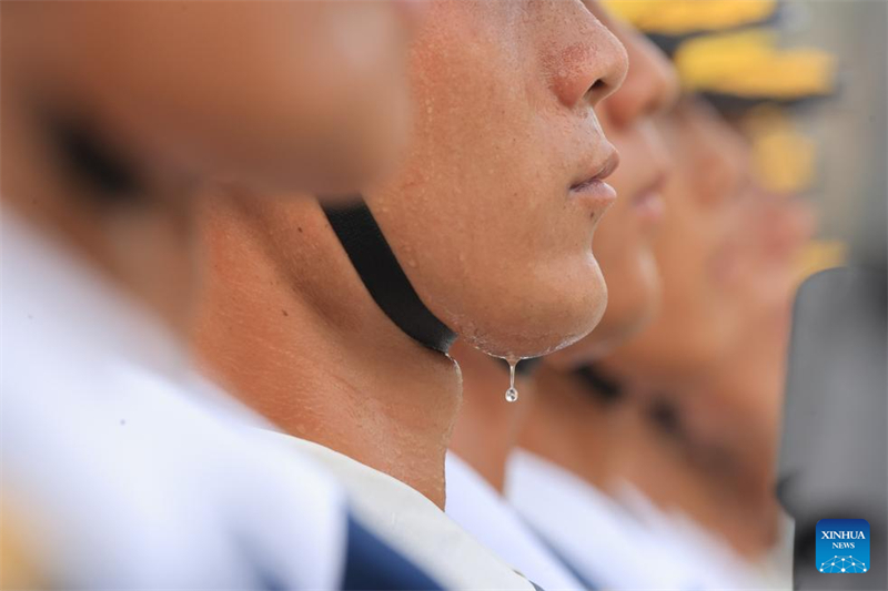 Beijing : les préparations du prochain défilé militaire du Jour de la victoire battent leur plein