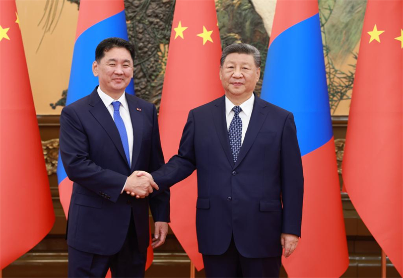 Xi Jinping rencontre le président mongol Ukhnaa Khurelsukh