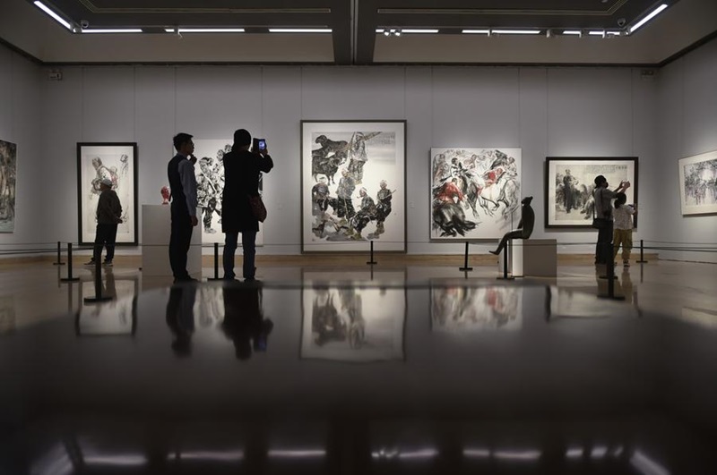 Chine : exposition nationale d'art Xieyi à Beijing