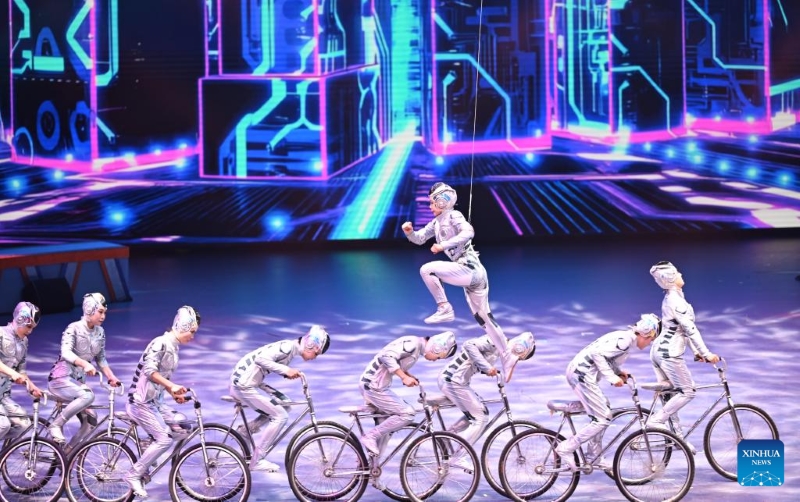 Hebei : ouverture du Festival international du cirque à Wuqiao, la « terre natale de l'acrobatie » en Chine