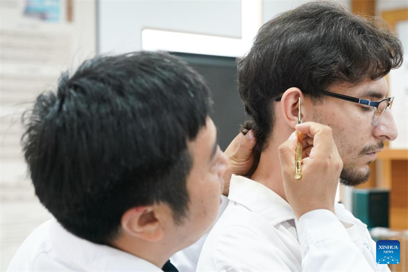 Anhui : des étudiants étrangers apprennent la médecine traditionnelle chinoise à Hefei