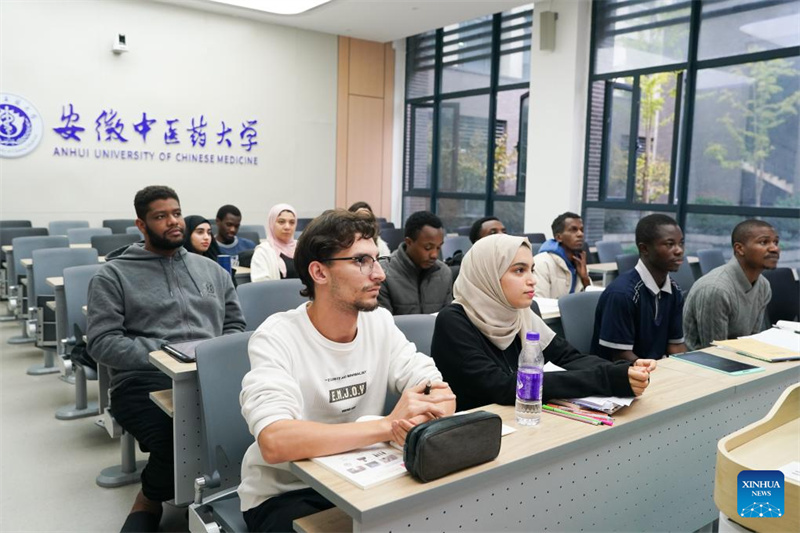 Anhui : des étudiants étrangers apprennent la médecine traditionnelle chinoise à Hefei