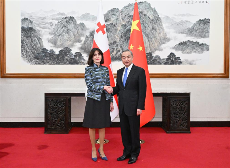 Le ministre chinois des Affaires étrangères s'entretient avec son homologue géorgienne