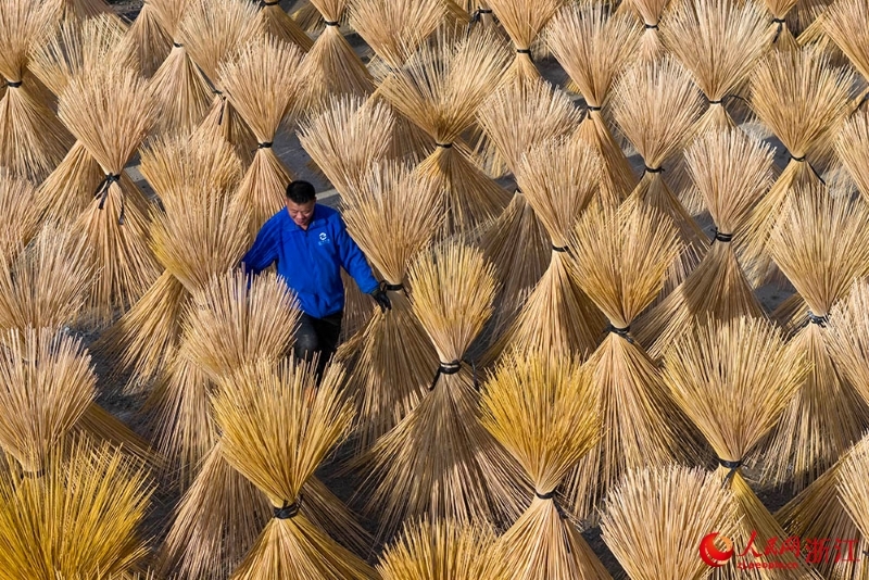 Zhejiang : la fibre de bambou sèche au soleil et l'industrie prend un nouvel élan à Longquan