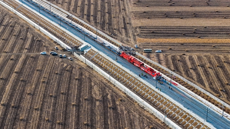 Heilongjiang : fin de la pose de la voie ferrée à grande vitesse Harbin-Yichun