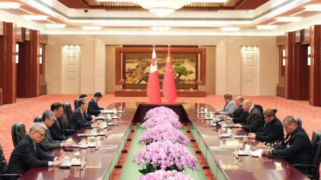 Le plus haut législateur chinois rencontre le roi des Tonga